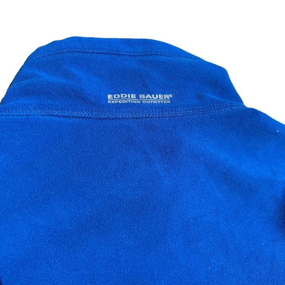 Eddie Bauer First Ascent Fleece Pullover Jacket Women Sweater 1/2 Zip Blue Large - Picture 8 of 12